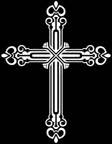 Крест фигурный5 - картинки для гравировки
